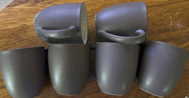 Noritake Colorwave Chocalete Colored Coffee Mugs (6) 8046y Stoneware - £26.67 GBP