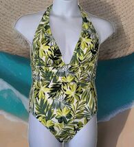 Adore Me  Women's Monroe Contour  Swimsuit Green Tropical Print Size Large - $19.79