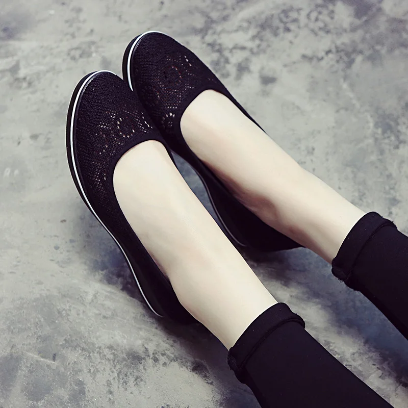 2024 New Canvas Nurse Shoes Solid Women Platform Casual Shoes Women Flat Bottom  - £52.98 GBP