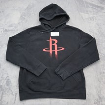 Houston Rocket Sweater Men M Black NBA Fleece Comfy Front Pocket Hooded Pullover - £20.22 GBP