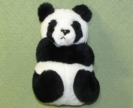 VINTAGE DAKIN PANDA BEAR 10&quot; PLUSH CUB STUFFED SITTING ANIMAL PLASTIC NO... - $15.75