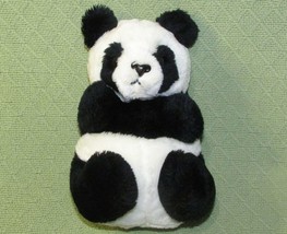 Vintage Dakin Panda Bear 10&quot; Plush Cub Stuffed Sitting Animal Plastic Nose 1981 - £12.48 GBP