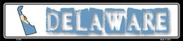 Delaware State Outline Novelty Metal Vanity Mini Street Sign - £19.14 GBP