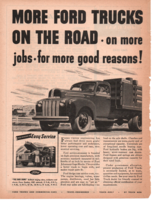 1945 More Ford Trucks On The Road For Good Reason The Ford Show Print ad Fc3 - $14.25