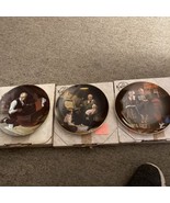 Norman Rockwell Plates Lot Of 3 Evening’s Ease,Grandpa’s Treasure Chest ... - £8.90 GBP