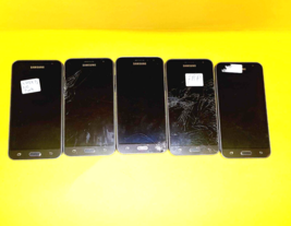 LOT 5X BROKEN SAMSUNG GALAXY J3 SM-J320W8 16GB UNLOCKED CELL PHONE ANDRO... - $991.73 MXN