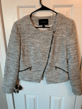 Banana republic coat jacket blazer size 8 p white and black - $34.65