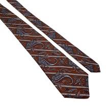 Christian Dior Mens Necktie Vintage Accessory Office Work Paisley Dad Gift - £23.61 GBP