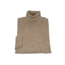 Men PRINCELY Italian Wool Blend Turtle Neck Pullover Slim 84001-80 Tan 211 image 2