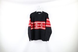 Vintage 90s Streetwear Womens Medium Heavyweight Wool Knit Side Zip Sweater - £54.17 GBP