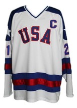 Any Name Number USA Miracle On Ice Hockey Jersey Eruzione White Any Size - £39.81 GBP+