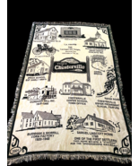 Chesterville Maine ME Tapestry Throw Blanket Green Vintage Underground R... - $123.14 CAD