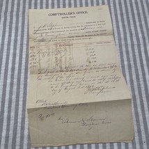 Texas Comptrollers Office 1903 Signed J. W. Stephens  - $28.55 CAD