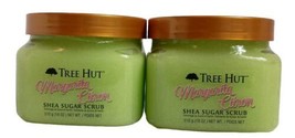 2X Tree Hut Margarita Citron Shea Sugar Scrub Citrus Lime Agave Extract ... - $39.95