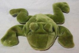 Folkmanis NICE FROG HAND PUPPET 12&quot; Plush Stuffed Animal Toy - £19.82 GBP