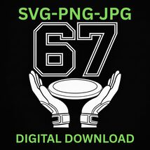 Funny Six Seven 67 Meme Gen Alpha Slang Hand A gift for discus throw ent... - $32.10 MXN