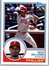 2018 Topps 1983 Topps Baseball Rookies 83-24 Nick Williams Rookie Philadelphia P - £1.49 GBP