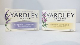 2 Bars Yardley London Soap English Lav &amp; Lemon Ver Moisturizing Bath Bar 4.25 oz - £10.73 GBP