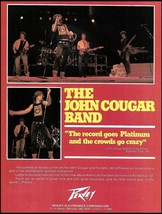 John Cougar Band 1982 Peavey Guitar &amp; Amp ad print Mellencamp advertisement - $4.01