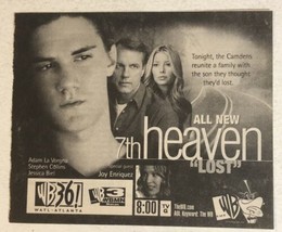 7th Heaven Tv Guide Vintage Print Ad Jessica Biel Stephen Collins Tpa13 - $5.93