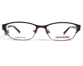 Converse K023 BROWN Eyeglasses Frames Rectangular Cat Eye Full Rim 48-15-125 - £32.91 GBP