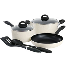 Oster Clairborne 7 Piece Nonstick Aluminum Cookware and Kitchen Tool Set... - $135.49