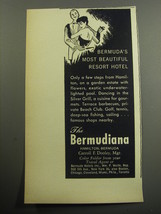 1957 The Bermudiana Resort Ad - Bermuda&#39;s most beautiful resort hotel - £14.45 GBP