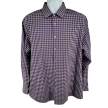 Mizzen + Main Leeward Long Sleeve Button Blue Gray Check Plaid Shirt Men... - $37.13