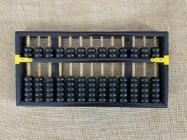 Lotus Flower Brand Vintage Chinese Wood 13 Rod 91 Bead Abacus - £53.73 GBP