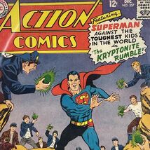 Action Comics Superman The Kryptonite Rumble Annihilator Appearance 1967... - $12.10