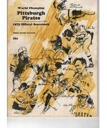 VINTAGE 1972 Pittsburgh Pirates Program Scored Roberto Clemente Final Se... - £15.56 GBP