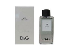 Le Fou 21 by Dolce &amp; Gabbana Eau De Toilette Spray 3.3 oz / 100 ml Men Sealed - £70.78 GBP