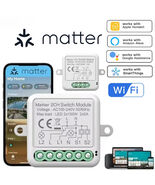 WiFi Matter Smart Switch Relay Circuit Breaker Home Automation for Homek... - $255.31 MXN+