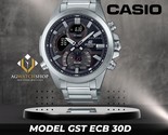 New CASIO Edifice Bluetooth Steel/Black ECB-30D-1AEF Men&#39;s Analog Digita... - $131.76