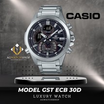 New CASIO Edifice Bluetooth Steel/Black ECB-30D-1AEF Men&#39;s Analog Digital Watch - £105.30 GBP