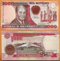 MOZAMBIQUE 1991  UNC 1000 Meticais Banknote Paper Money Bill  P- 135 - $2.50