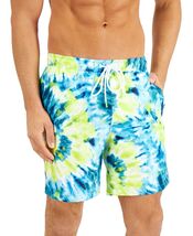 Calvin Klein Men's Regular-Fit Upf 50+ Sunburst Tie-Dyed Board Shorts Ci... - $15.35
