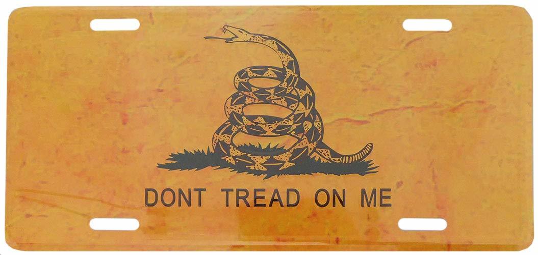 Gadsden Don&#39;t Tread On Me Vintage Embossed 6&quot;x12&quot; Aluminum License Plate - $4.88