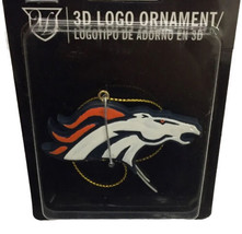 NFL Denver Broncos 3D Logo Árbol de Navidad Ornamento Nuevo En Paquete - £10.11 GBP