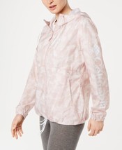 Columbia Womens Activewear Printed Hooded Windbreaker, X-Small, Mineral Pink - £85.97 GBP