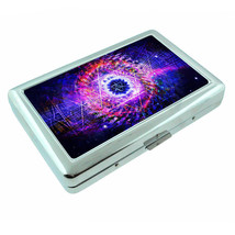 Empath Symbol Cosmos Em1 Silver Metal Cigarette Case RFID Protection Wallet - £13.12 GBP