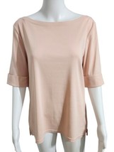 Lauren Ralph Lauren Black Label Pink  Short Sleeve Boatneck Blouse Top X... - £20.52 GBP