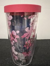 Tervis Tumbler 16 oz Japanese Cherry Blossom Pink Spring Flowers Easter - £15.17 GBP