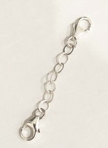 Sterling Silver strong round cable chain extender necklace bracelet - $6.92