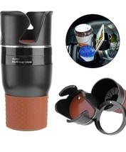 Car Cup Holder Organizer, 5 in 1 Multifunctional 360° Rotating Car Cup Holder - £8.13 GBP