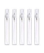 10x 5ml Perfume Atomizer Empty Flat Glass Spray Bottle Refillable Container - $11.02 CAD