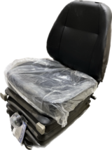 BLACK VINYL MECH. SUSPENSION SEAT FOR CONSTRUCTION EQUIPMENT- Small cut ... - $1,199.99