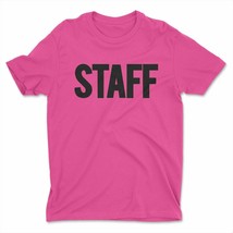 Men&#39;s Staff T-Shirt (BB, Neon Pink-Black, 3X-Large) - $18.99