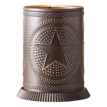 Candle Warmer with Single Star in Kettle Black Tin - Electric image 2