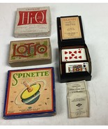 Lot Of 4 Vintage Games - Hi-Q, Lotto, Spinette &amp; Gin Rummy - €16,94 EUR